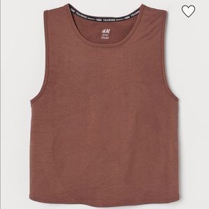 H&M workout top tank LIGHT PINK/TAN